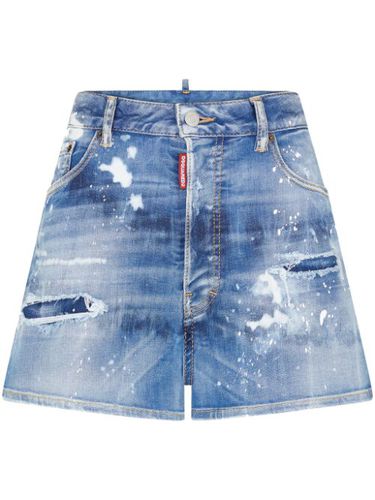 Short en jean à effet usé - DSQUARED2 - Modalova