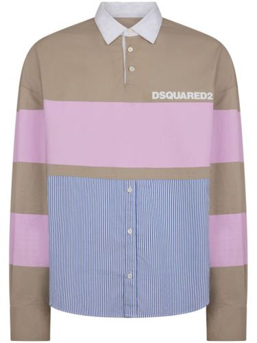 Chemise colour block à logo imprimé - DSQUARED2 - Modalova