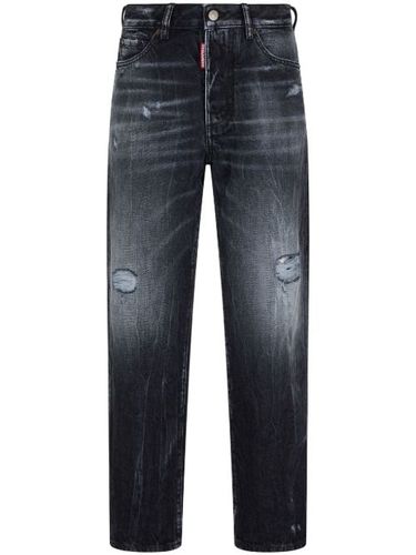 Jean droit à finitions effilochées - DSQUARED2 - Modalova