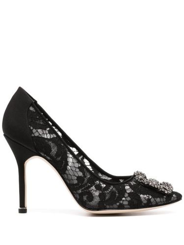 Escarpins Hangisi 102 mm en dentelle - Manolo Blahnik - Modalova