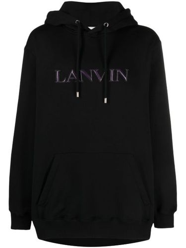 Hoodie en coton à logo appliqué - Lanvin - Modalova