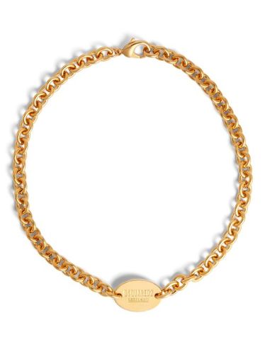 Collier en chaîne à logo gravé - DSQUARED2 - Modalova