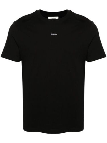 T-shirt en coton à logo brodé - SANDRO - Modalova
