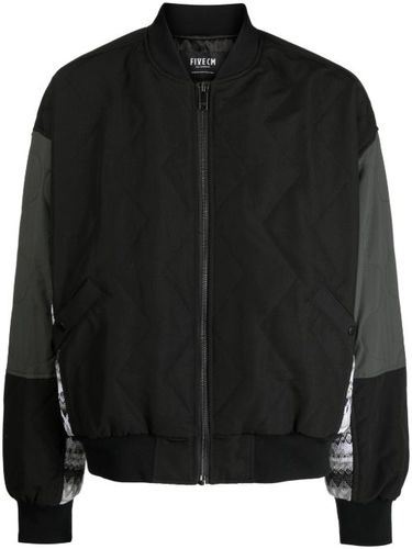 Veste bomber à empiècement en maille - FIVE CM - Modalova