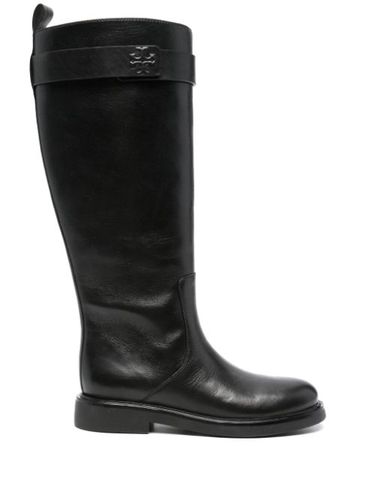 Bottes Double T à bout en amande - Tory Burch - Modalova