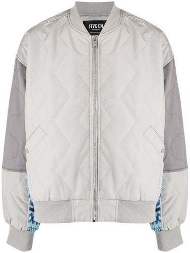 Veste bomber à empiècement en maille - FIVE CM - Modalova