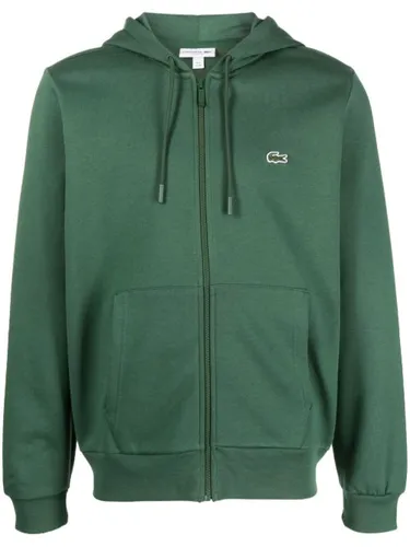 Hoodie zippé à logo brodé - Lacoste - Modalova