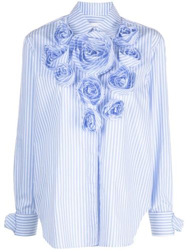 Chemise rayée à fleurs appliquées - Viktor & Rolf - Modalova