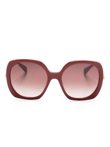 Lunettes de soleil bicolores à monture oversize - Max Mara Eyewear - Modalova