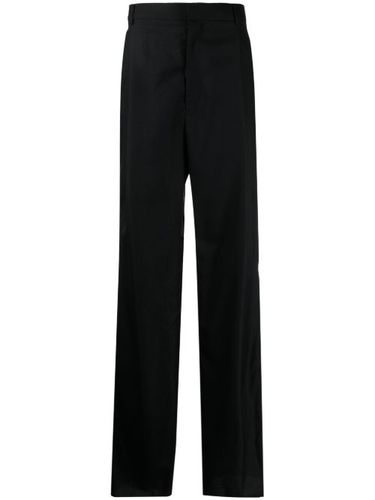 Pantalon droit en laine à détails rayés - Givenchy - Modalova