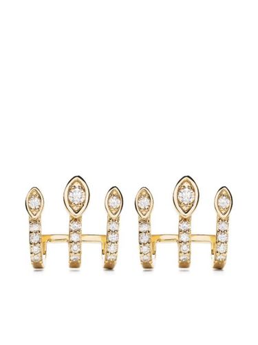 Boucles d'oreilles en 14ct pavées de diamants - Sydney Evan - Modalova