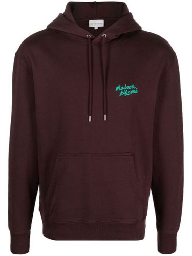 Hoodie en coton à logo brodé - Maison Kitsuné - Modalova