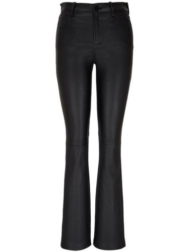 Pantalon en cuir à coupe évasée - Vince - Modalova