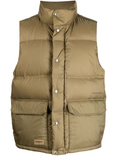 Gilet matelassé à fermeture zippée - CHOCOOLATE - Modalova