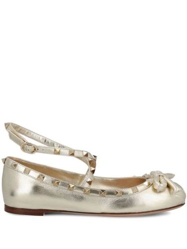 Ballerines en cuir à ornements Rockstud - Valentino Garavani - Modalova