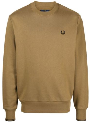 Pull en maille à logo brodé - Fred Perry - Modalova