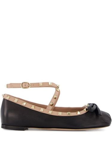 Ballerines en cuir à ornements Rockstud - Valentino Garavani - Modalova