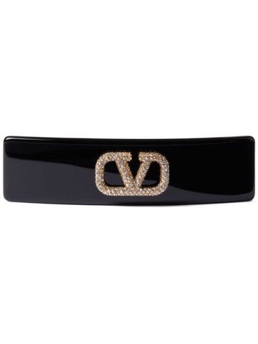 Barrette VLogo Signature ornée de cristaux - Valentino Garavani - Modalova