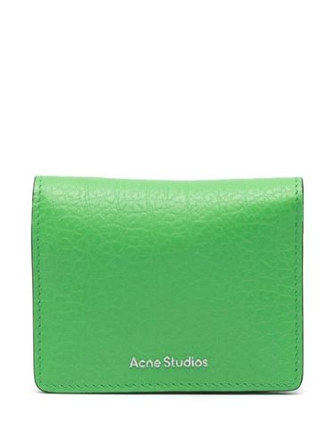 Portefeuille pliant en cuir - Acne Studios - Modalova
