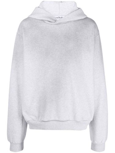 Hoodie en coton mélangé à logo imprimé - Acne Studios - Modalova