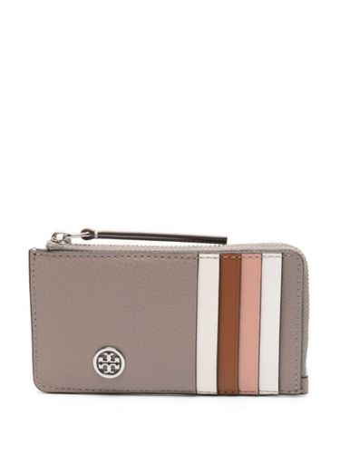 Portefeuille en cuir à plaque logo - Tory Burch - Modalova