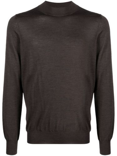 Pull en laine vierge à col montant - Barba - Modalova