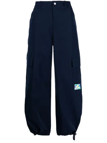 Pantalon droit à patch logo - SPORT b. by agnès b. - Modalova