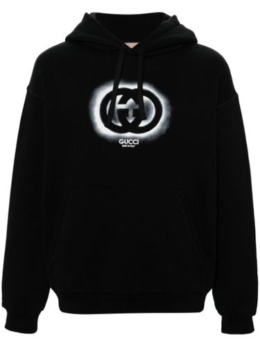 Hoodie en coton à logo imprimé - Gucci - Modalova