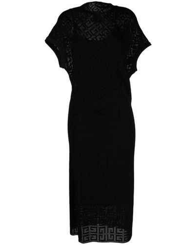 Robe drapée en jacquard à coupe mi-longue - Givenchy - Modalova
