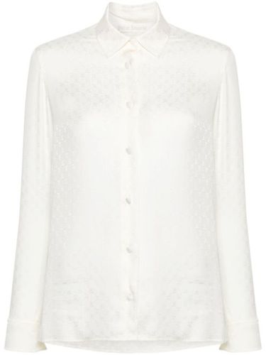 Chemise en soie à logo jacquard - Palm Angels - Modalova