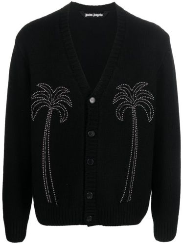 Cardigan à détails de clous - Palm Angels - Modalova