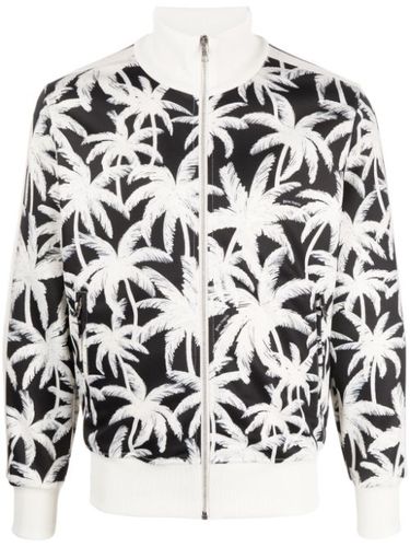 Veste de sport zippé à imprimé palmier - Palm Angels - Modalova