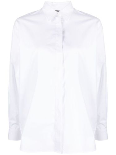 Chemise en coton à logo brodé - PINKO - Modalova