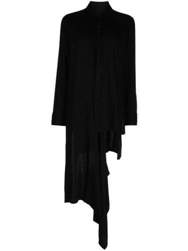 Robe-chemise asymétrique à manches longues - Yohji Yamamoto - Modalova