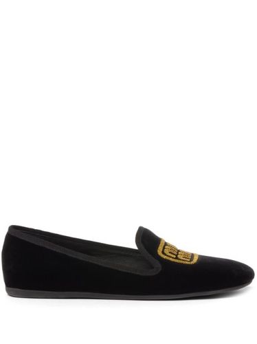 Chaussons en velours à logo brodé - Miu Miu - Modalova
