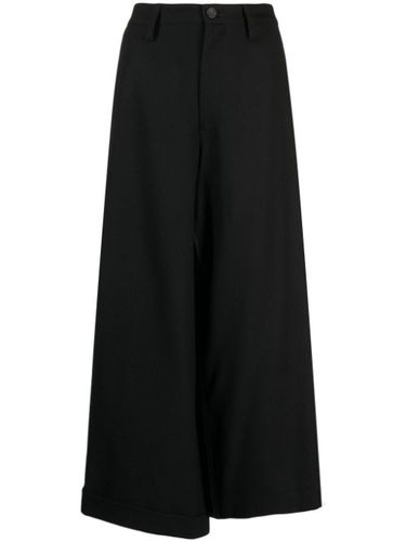 Pantalon ample en laine à coupe courte - Yohji Yamamoto - Modalova