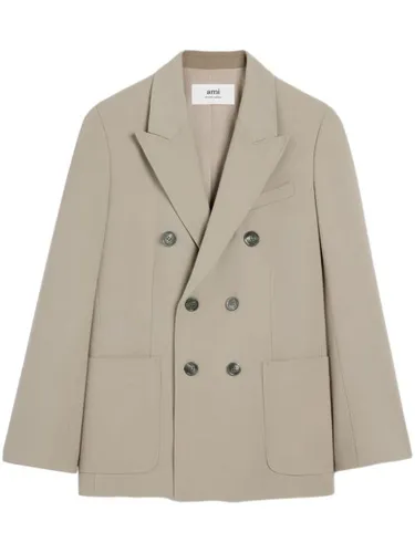 Blazer croisé à revers pointus - AMI Paris - Modalova