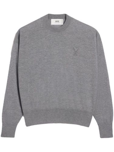 Pull en laine à logo - AMI Paris - Modalova