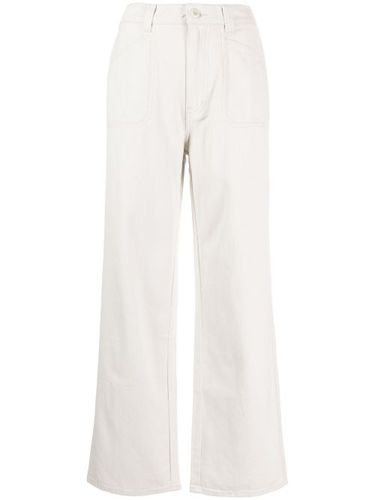 Pantalon droit en sergé à patch logo - izzue - Modalova
