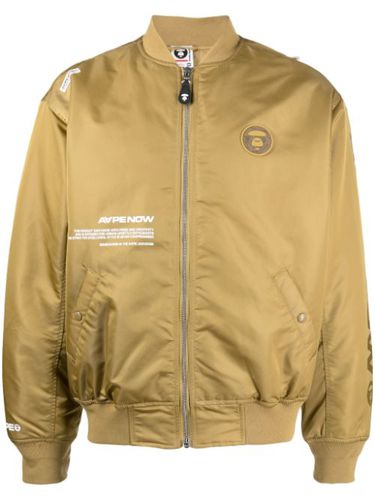 Veste bomber zippée à patch logo - AAPE BY *A BATHING APE® - Modalova