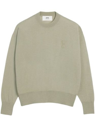Pull en laine à logo - AMI Paris - Modalova