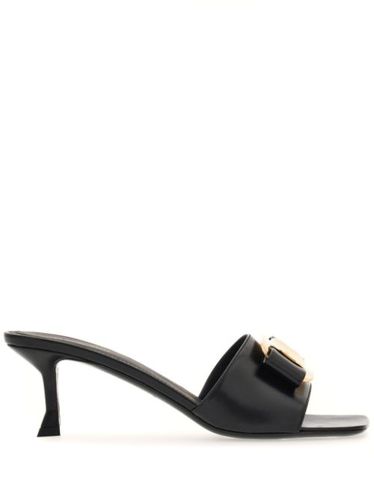 Mules en cuir à détail de nœud 55 mm - Ferragamo - Modalova