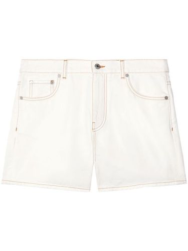 Short en jean à coutures contrastantes - Off-White - Modalova