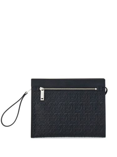 Pochette Gancini à logo embossé - Ferragamo - Modalova