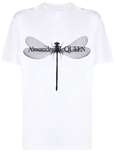 Chemise en coton à imprimé Dragonfly - Alexander McQueen - Modalova