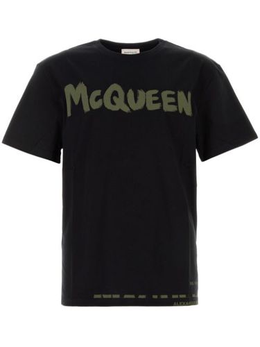 T-shirt en coton à logo imprimé - Alexander McQueen - Modalova