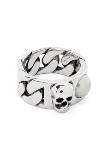 Bague Skull & Pearl - Alexander McQueen - Modalova