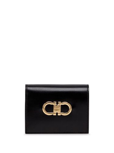 Portefeuille en cuir à plaque logo - Ferragamo - Modalova