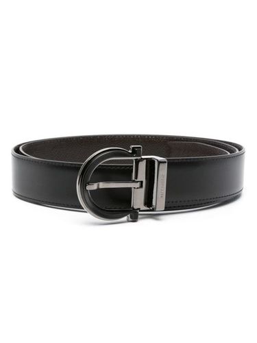 Ceinture en cuir réversible à boucle Gancini - Ferragamo - Modalova