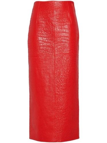 Jupe mi-longue en cuir nappa - Prada - Modalova